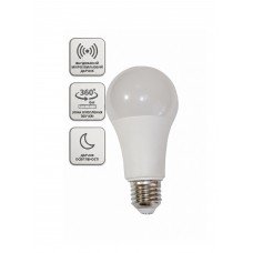 Лампа світлодіодна LED Bulb-MX-A60-9W-E27-230V-6500K-810L (з мікрохвильовим датчиком руху 360гр. 6м.) TNSy