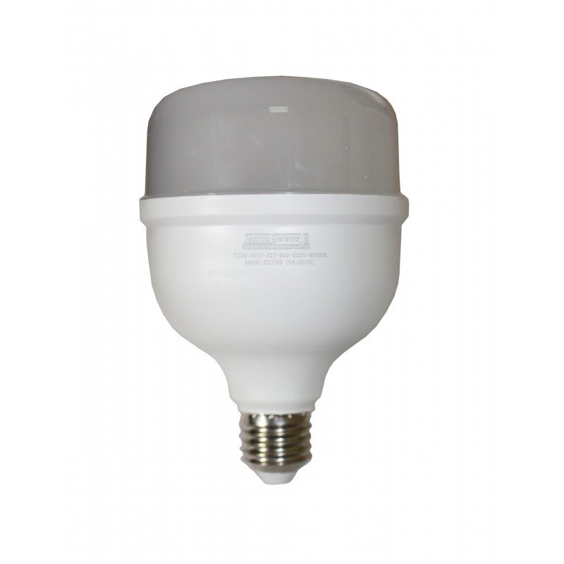 Лампа світлодіодна LED Bulb-T100-40W-E27-E40-220V-6500K-3600L SILVER TNSy