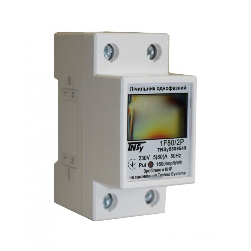 Лічильник однофазний 1F80/2P 5(80)А 230В електронний клас 1.0 (некомер) TNSy