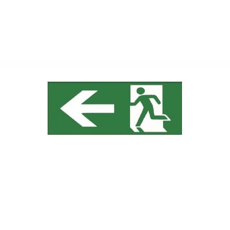 Наклейка "Вказівник двері ліворуч" 225*80мм (UJ01/UJ02 IP65) TNSy