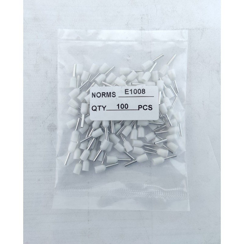 Наконечник гільза Е1008 1мм2 білий TNSy