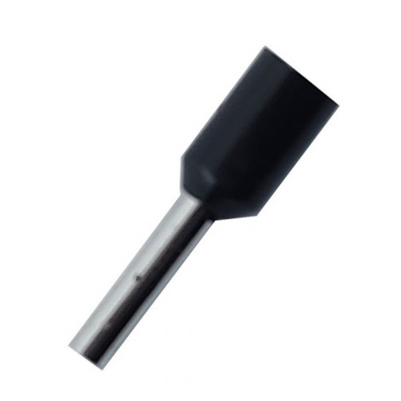 Наконечник гільза Е1008 1мм2 чорний TNSy