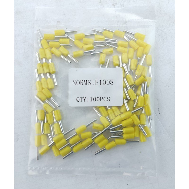 Наконечник гільза Е1008 1мм2 жовтий TNSy