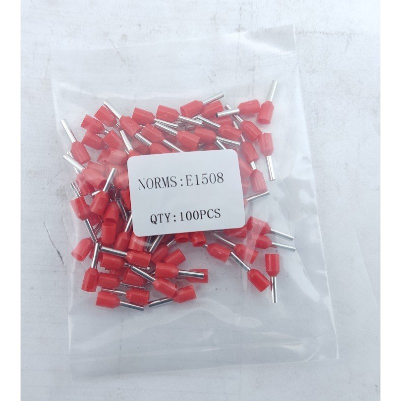 Наконечник гільза Е1508 1,5мм2 червоний TNSy