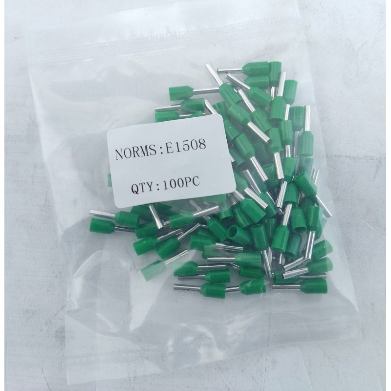 Наконечник гільза Е1508 1,5мм2 зелений TNSy