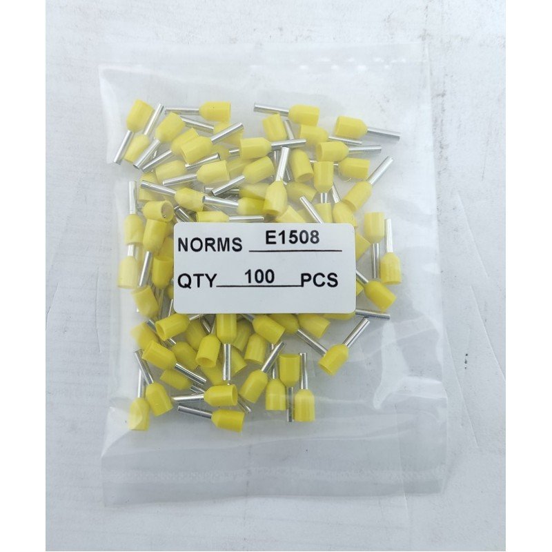 Наконечник гільза Е1508 1,5мм2 жовтий TNSy