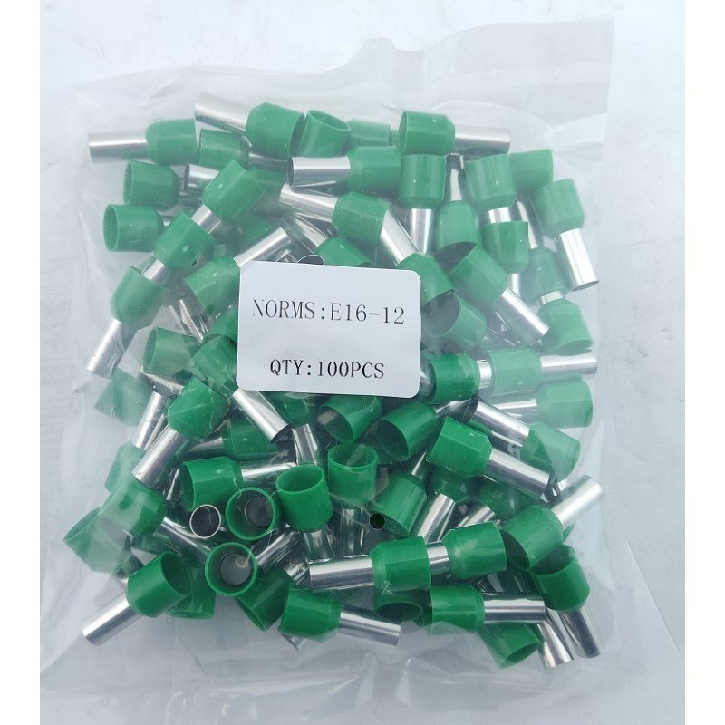 Наконечник гільза Е16-12 16мм2 зелений TNSy