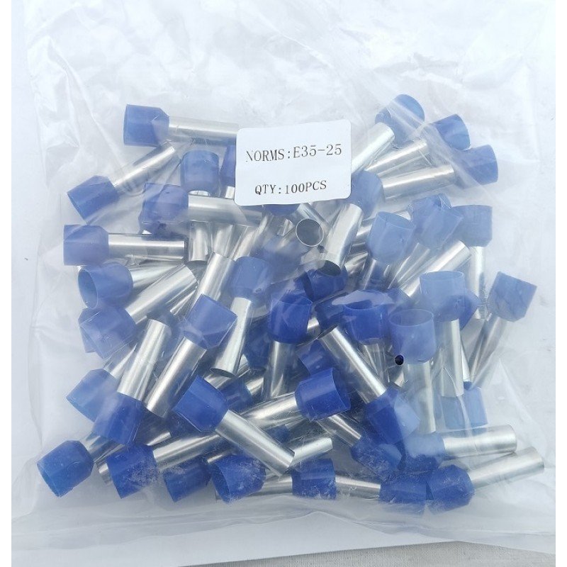 Наконечник гільза Е35-25 35мм2 синій TNSy