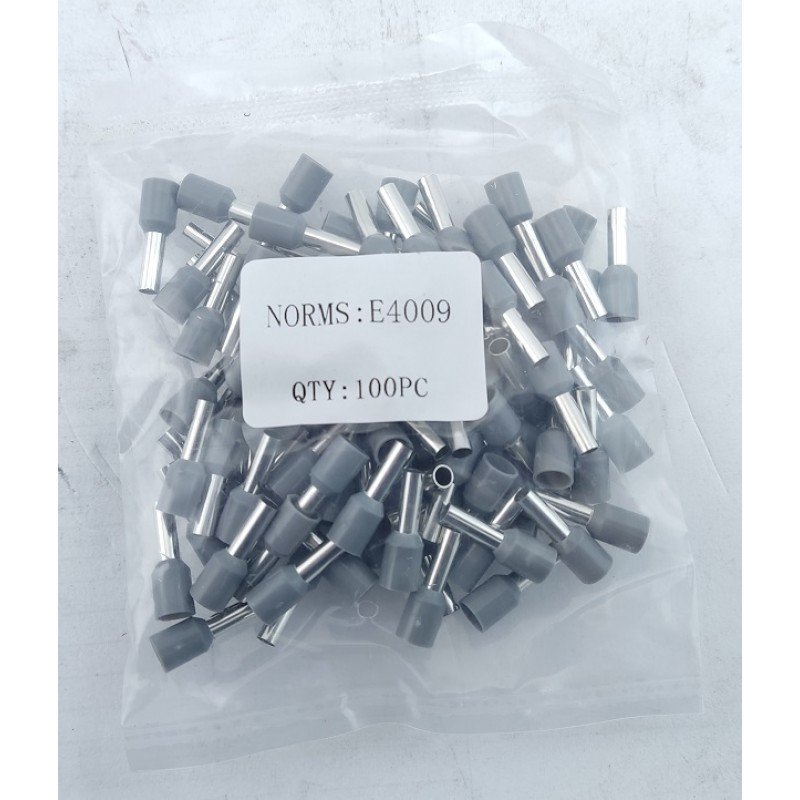 Наконечник гільза Е4009 4мм2 сірий TNSy