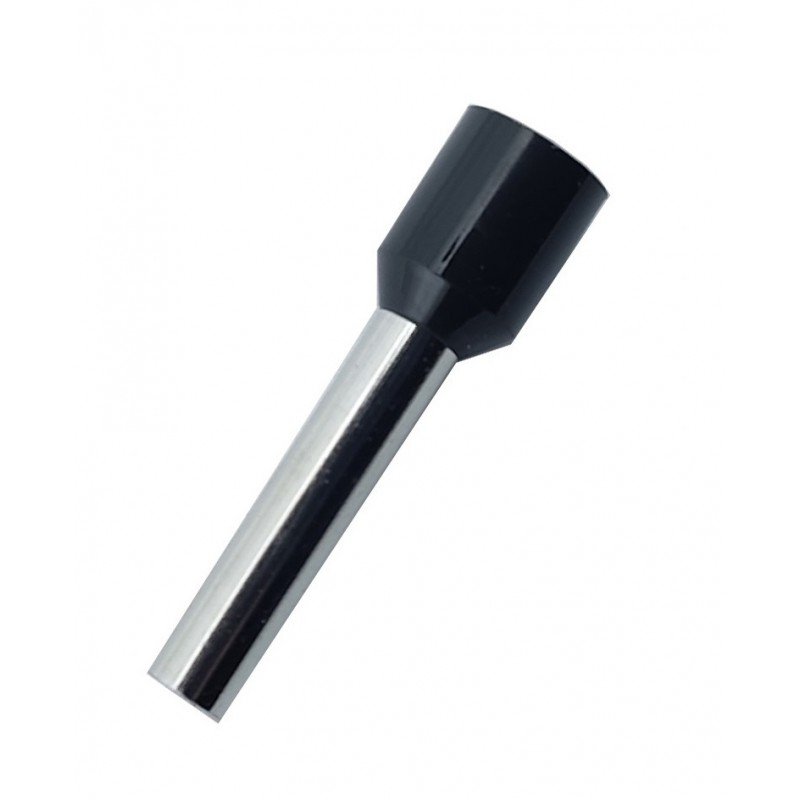 Наконечник гільза Е6018 6мм2 чорний TNSy