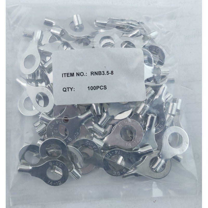 Наконечник кільцевий без ізоляції RNB3,5-8 (2,5-4/8) TNSy