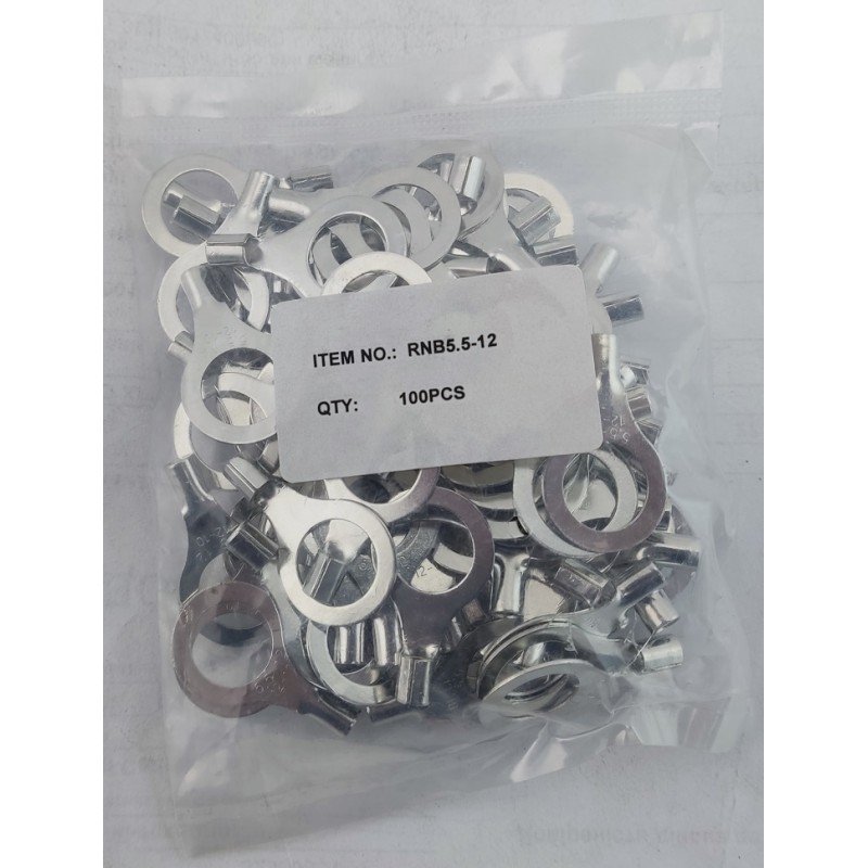 Наконечник кільцевий без ізоляції RNB5,5-12 (4-6/12) TNSy