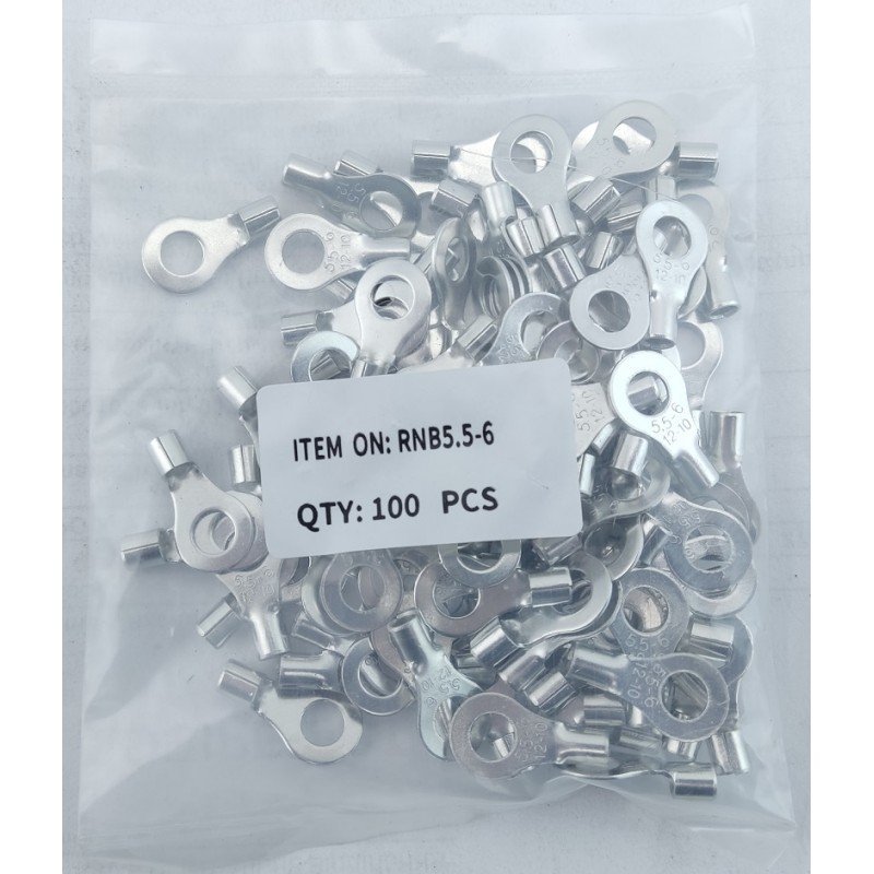 Наконечник кільцевий без ізоляції RNB5,5-6 (4-6/6) TNSy