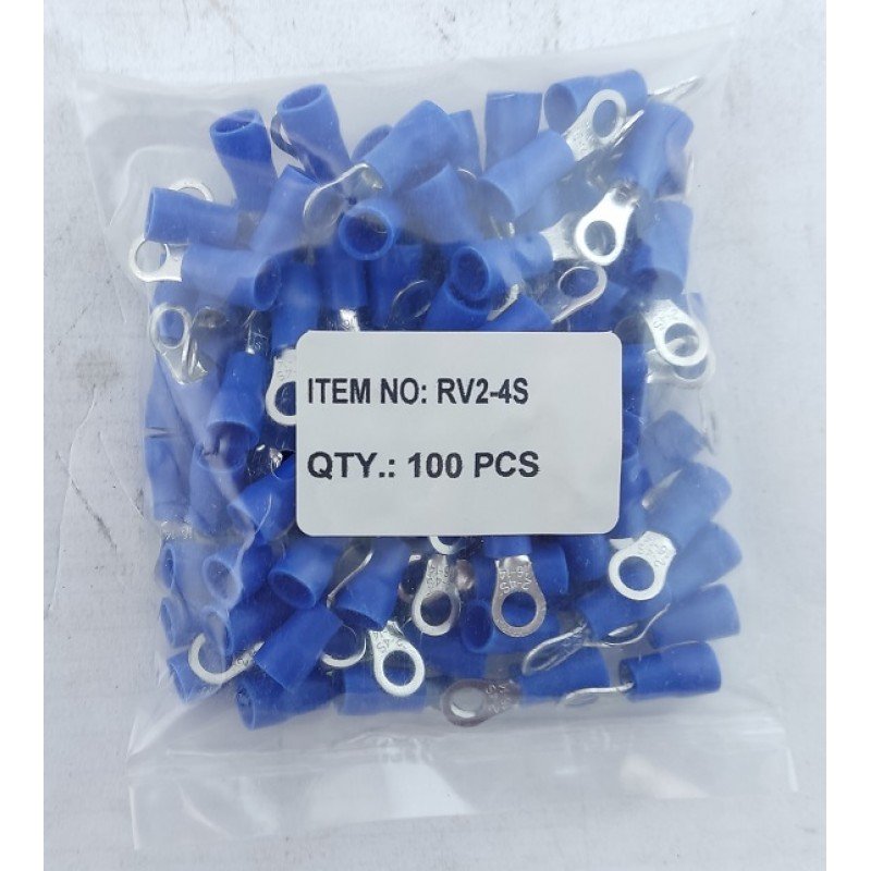 Наконечник кільцевий з ізоляцією RV2-4S (1,5-2,5/4) TNSy