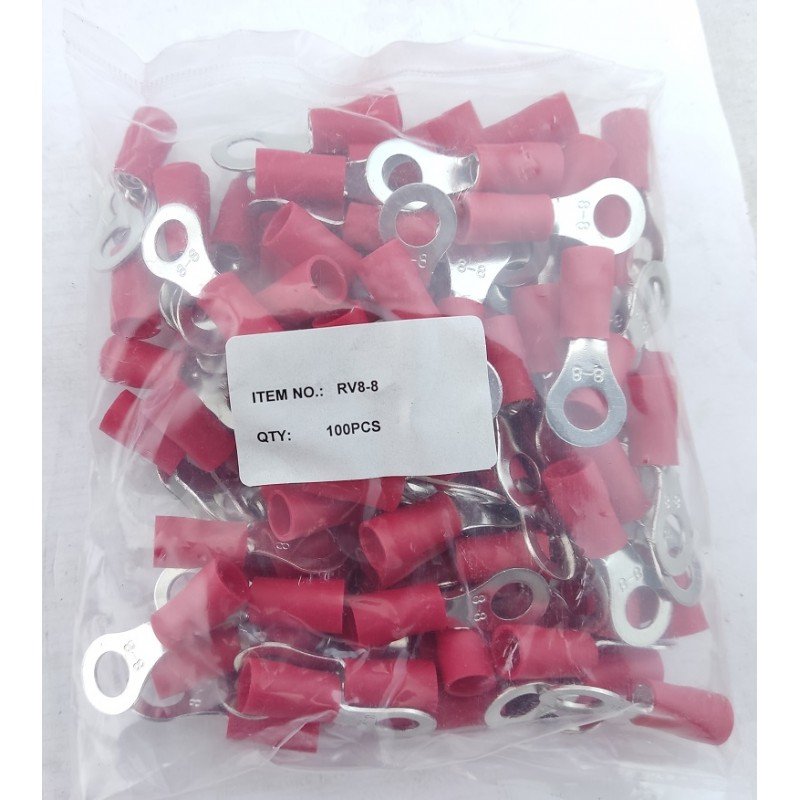 Наконечник кільцевий з ізоляцією RV8-8 (6-10/8) TNSy