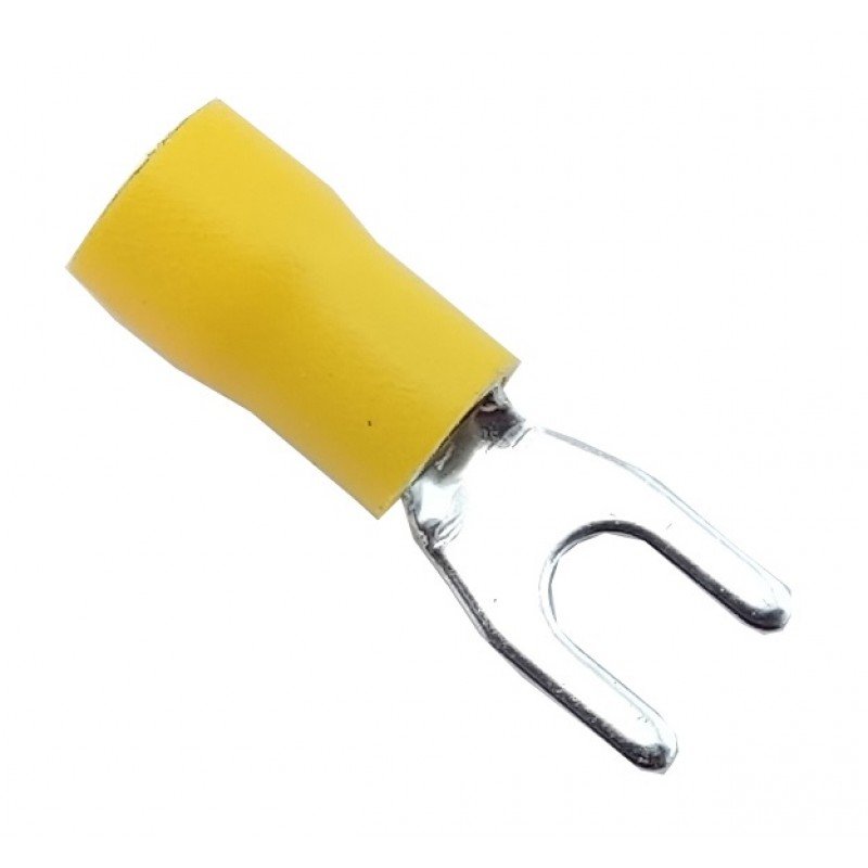 Наконечник вилка з ізоляцією SV5,5-4 (4-6/4) жовтий TNSy