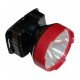 Налобний ліхтар LED HL6 5W 6500K 3/10H 100/300L bat: 3,7V 2A IP53 Red/Black TNSy