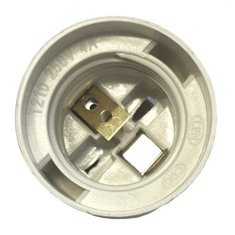 Патрон підвісний пластик Е27 білий TNSy