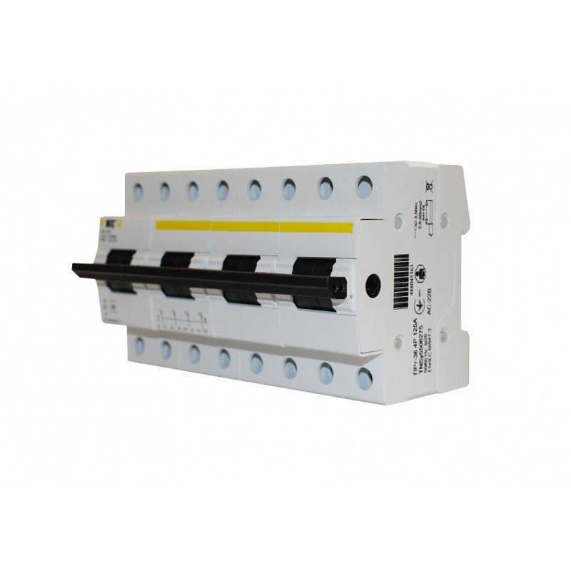 Перемикач-роз'єднувач ПРт-36 "1-0-2" 4Р 125А TNSy