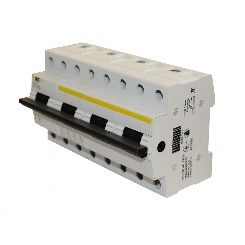 Перемикач-роз'єднувач ПРт-36 "1-0-2" 4Р 125А TNSy