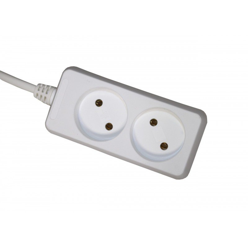 Подовжувач П25W 2 місця 2Р/ 5 метрів 2х1мм2 б/з