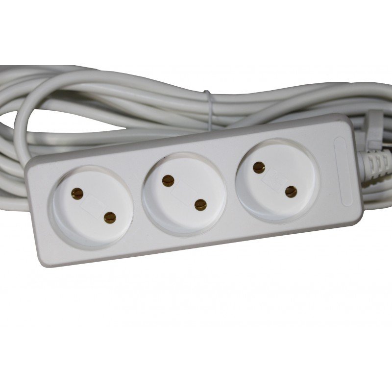 Подовжувач П35W 3 місця 2Р/ 5 метрів 2х1мм2 б/з