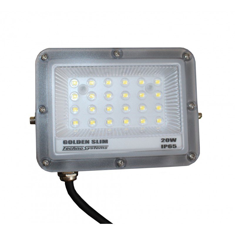Прожектор LED 20W GOLDEN Slim 220V 2200Lm 6500K IP65 TNSy