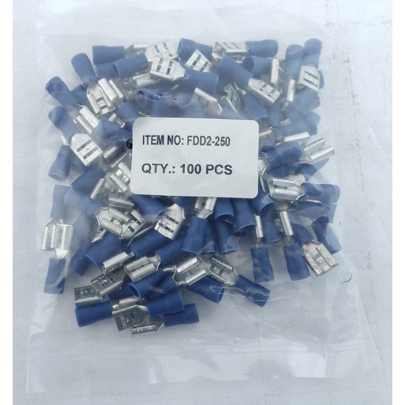 Роз'єм "мама" FDD2-250 (1,5-2,5/6,3-0,8) синій TNSy