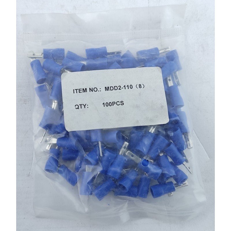 Роз'єм "папа" MDD2-110(8) (1,5-2,5/2,8-0,8) синій TNSy