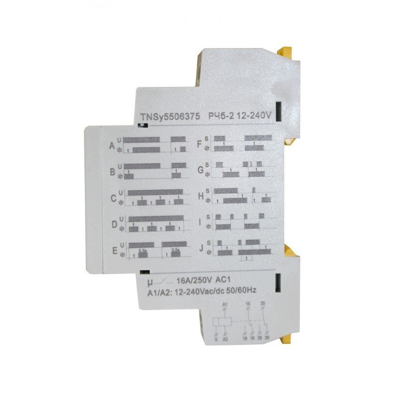 Реле часу РЧб-2 12-240V AC/DC (2C/Ox16A_AC1) 10 функцій TNSy