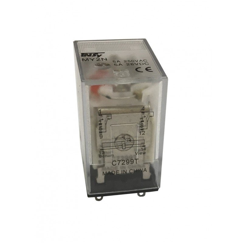 Реле проміжне РП22-MY2 5А 220АС LED 2p TNSy