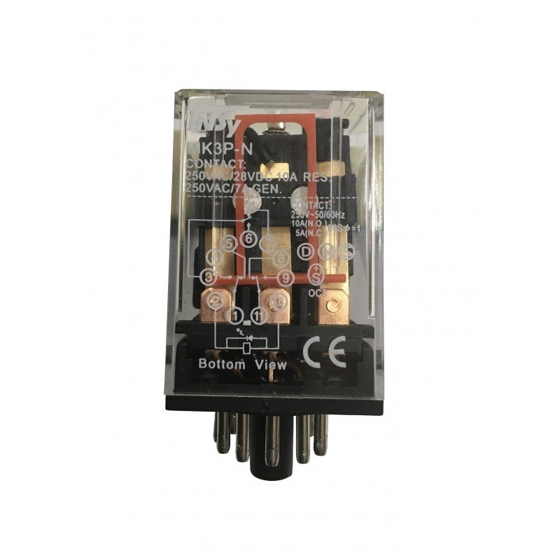 Реле проміжне РП3к3-MK3P 10А 220АС LED 3p TNSy