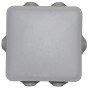 Розподільча коробка 100*100*50N IP55 PP RAL9035 6 вводів сіра TNSy