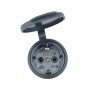 Розетка з захисною кришкою з/к переносна RUBBER IP44 TNSy