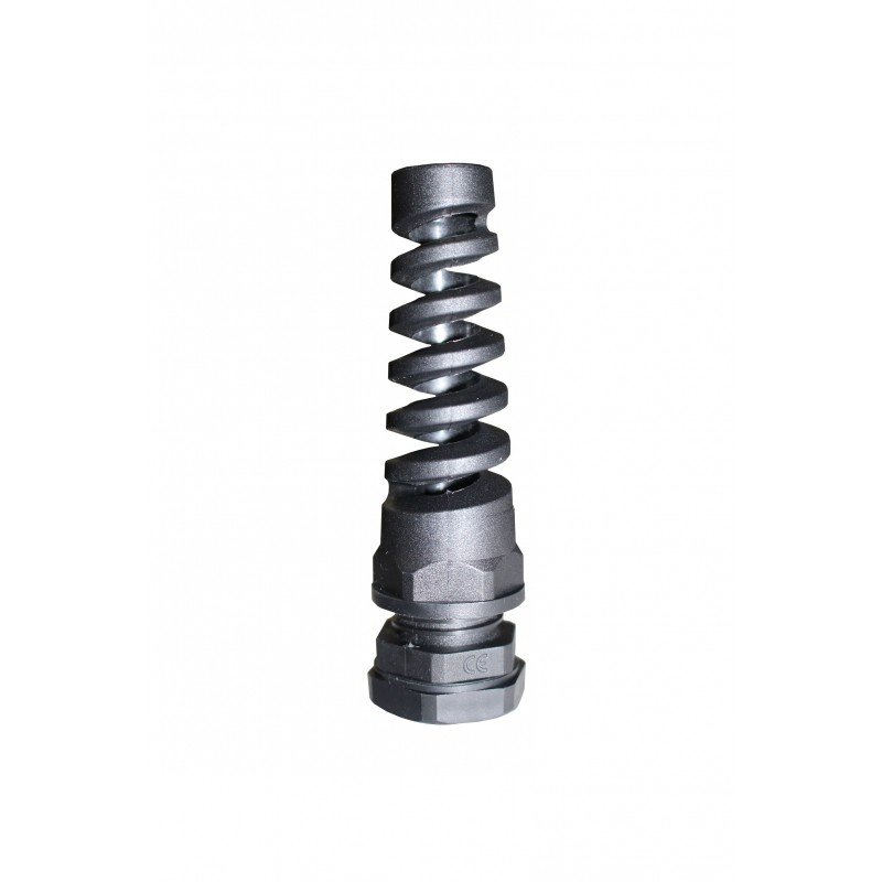 Сальник PG11 d5-10мм IP68 зі спіраллю чорний TNSy