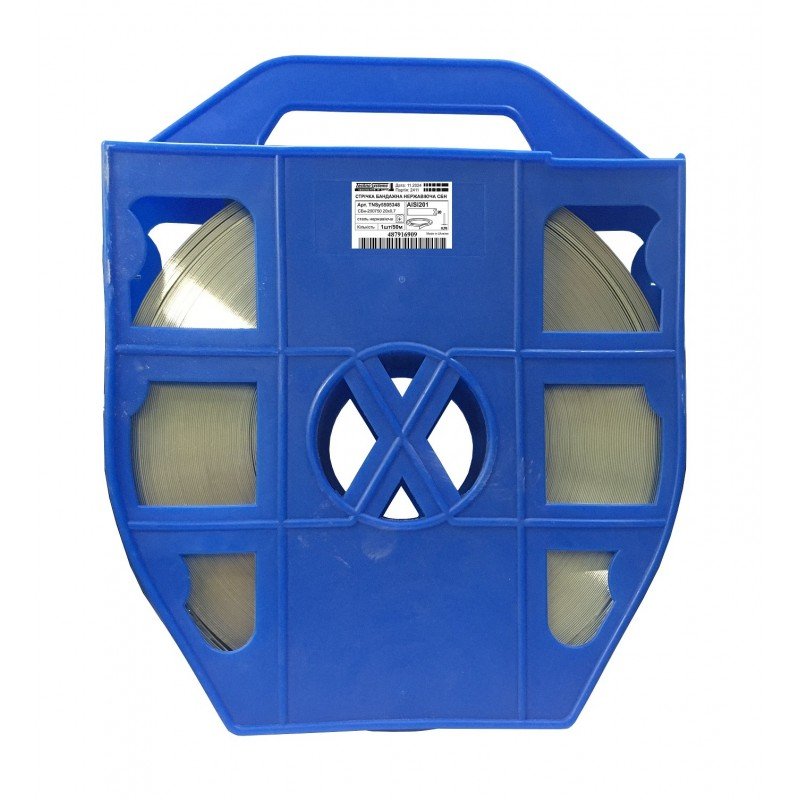 Стрічка бандажна СБн-200750 20х0,7 50м сталь нержавіюча AISI201 TNSy