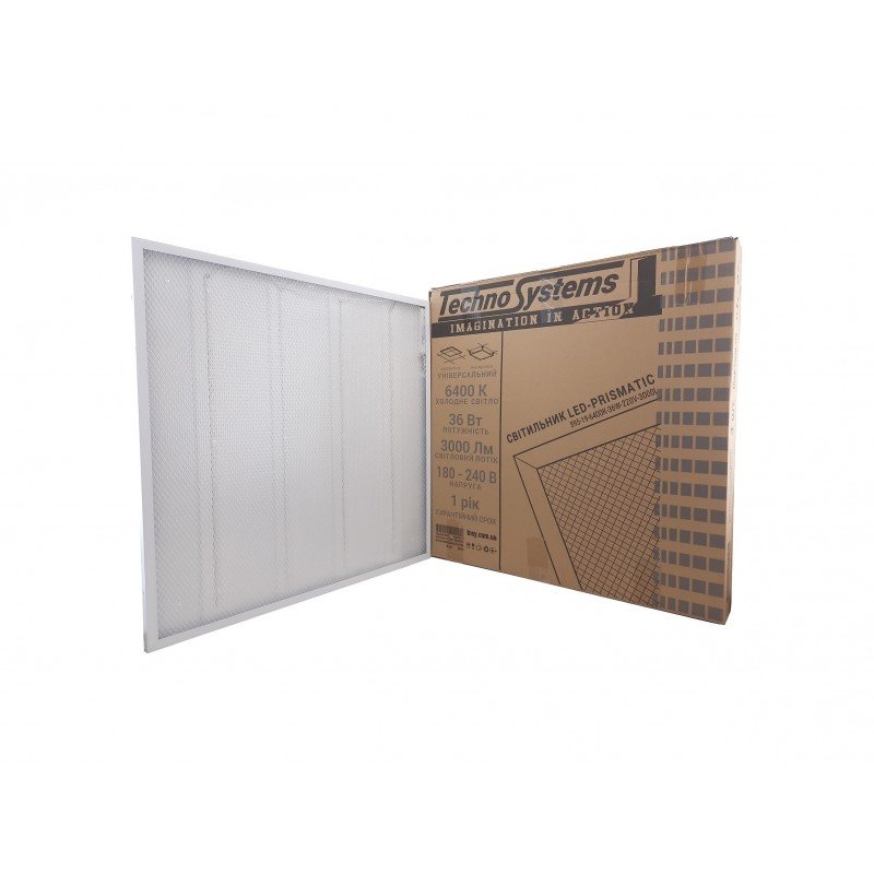 Світильник LED-PRISMATIC-595-19-6400K-36W-220V-3000L TNSy