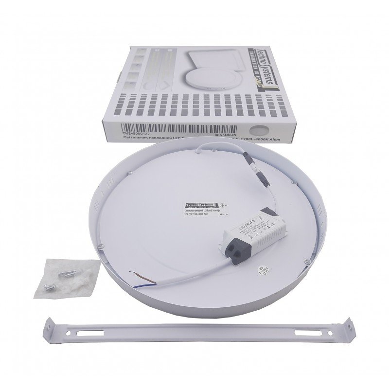Світильник накладний LED Round Downlight 24W-220V-1700L-4000K Alum TNSy