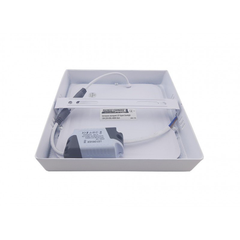 Світильник накладний LED Square Downlight 12W-220V-850L-4000K Alum TNSy