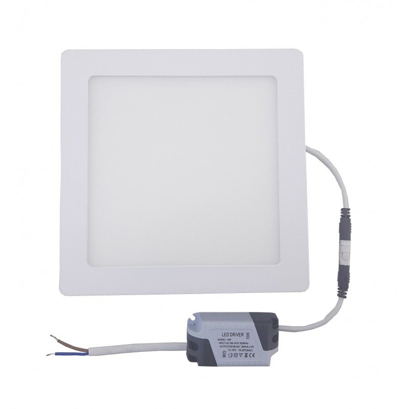 Світильник накладний LED Square Downlight 12W-220V-850L-4000K Alum TNSy