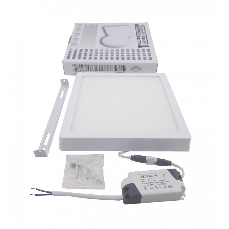 Світильник накладний LED Square Downlight 18W-220V-1300L-4000K Alum TNSy
