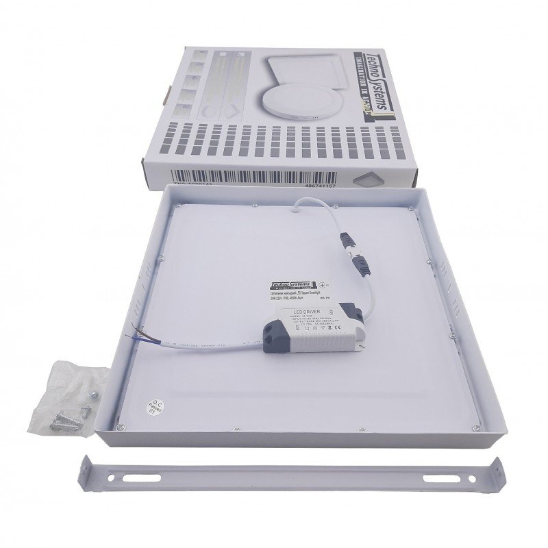 Світильник накладний LED Square Downlight 24W-220V-1700L-4000K Alum TNSy