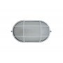 Світильник НПП1202-100W-E27-IP65 овал білий з решіткою TNSy