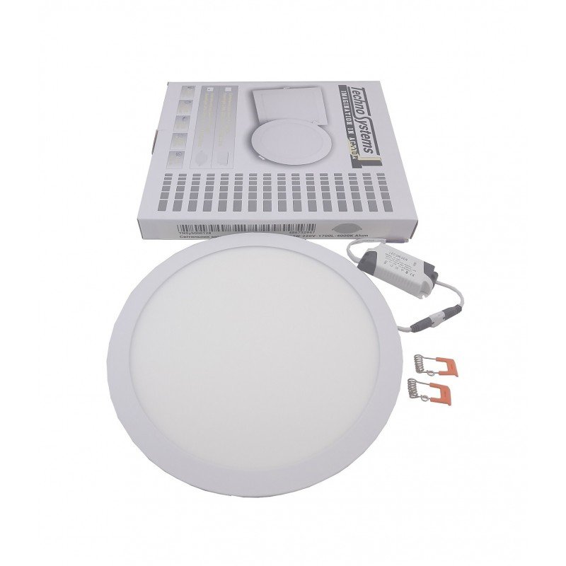 Світильник врізний LED Round Downlight 24W-220V-1700L-4000K Alum TNSy