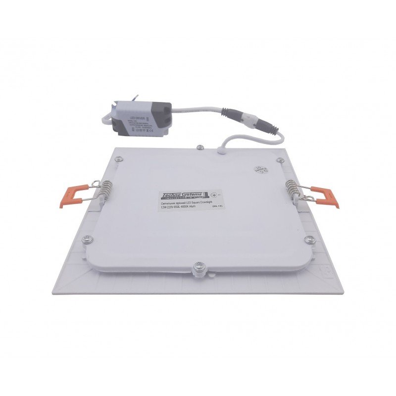 Світильник врізний LED Square Downlight 12W-220V-850L-4000K Alum TNSy