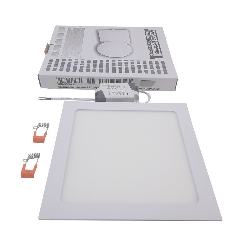 Світильник врізний LED Square Downlight 18W-220V-1300L-4000K Alum TNSy