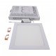 Світильник врізний LED Square Downlight 18W-220V-1300L-4000K Alum TNSy