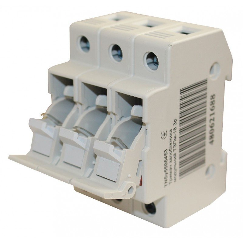 Тримач запобіжника модульний ТЗПм-18 3P 10х38 32А TNSy