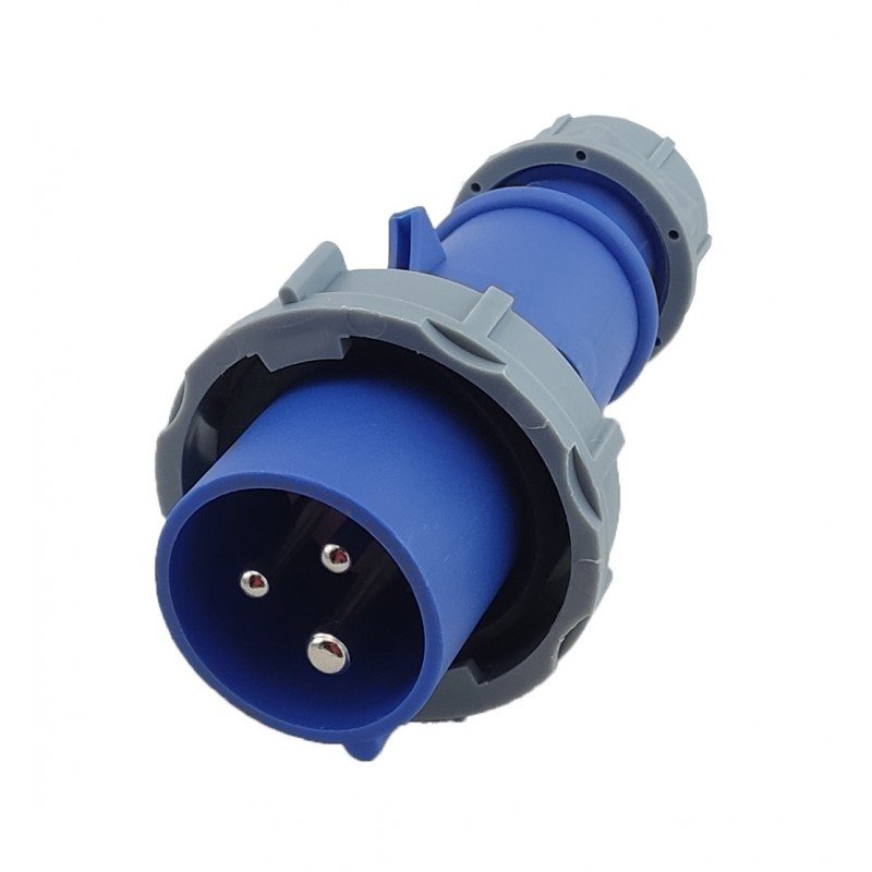 Вилка 0132 PRO переносна 2Р+PЕ 16А 220В IP67 TNSy