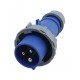Вилка 0132 PRO переносна 2Р+PЕ 16А 220В IP67 TNSy
